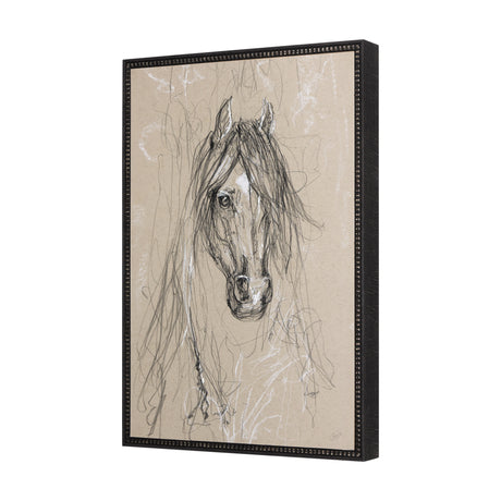 Sketch of Animal VII (Horse) by Mercana Studio a Hand Embellished Textured Framed Art Print from Mercana - Luna Furniture