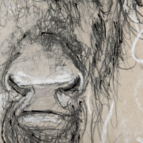 Sketch of Animal IX (Bison) by Mercana Studio Hand Embellished Framed Art Print Matted under Glass from Mercana - Luna Furniture