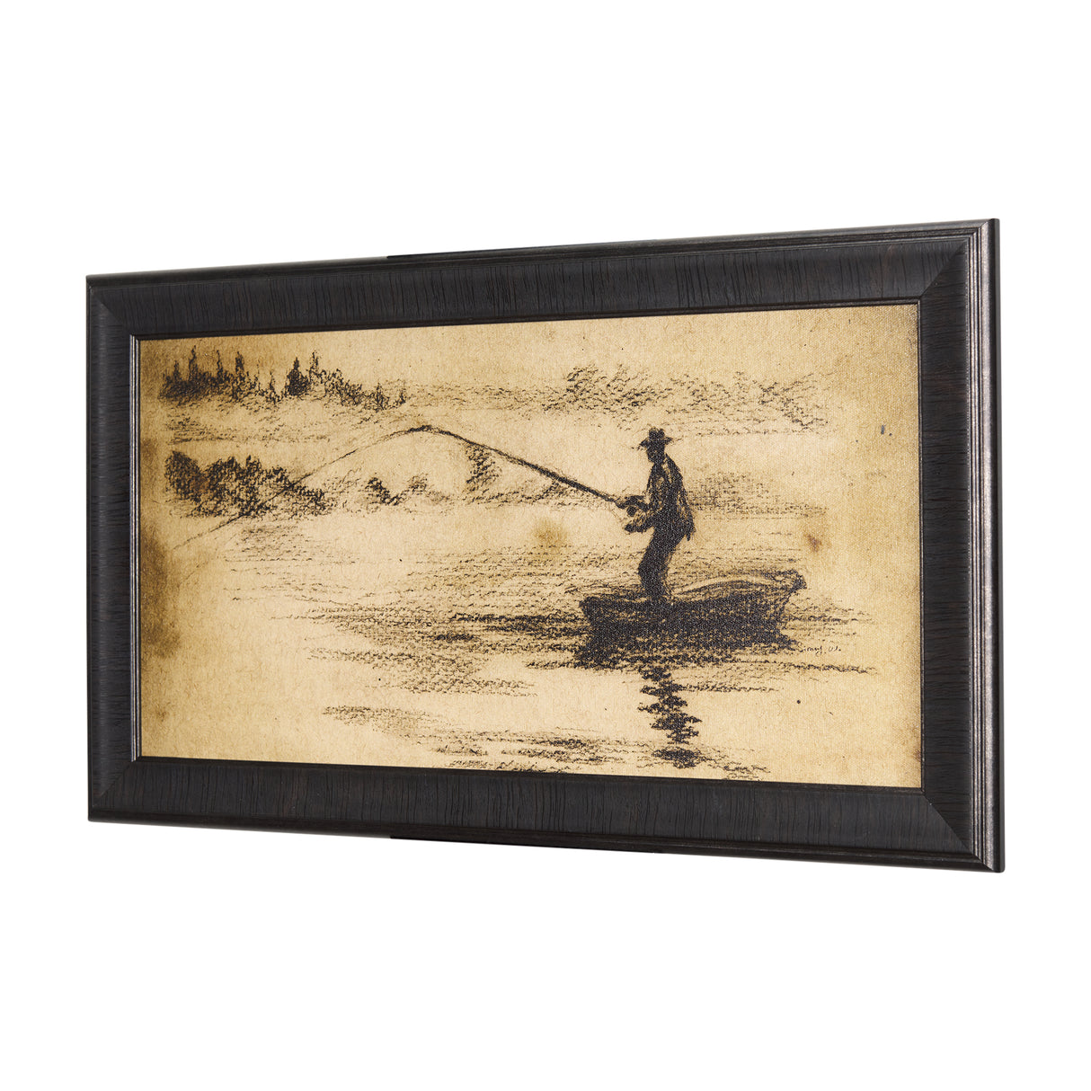 Fishing Lure by Mercana Studio a Hand Embellished Textured Framed Art Print from Mercana - Luna Furniture