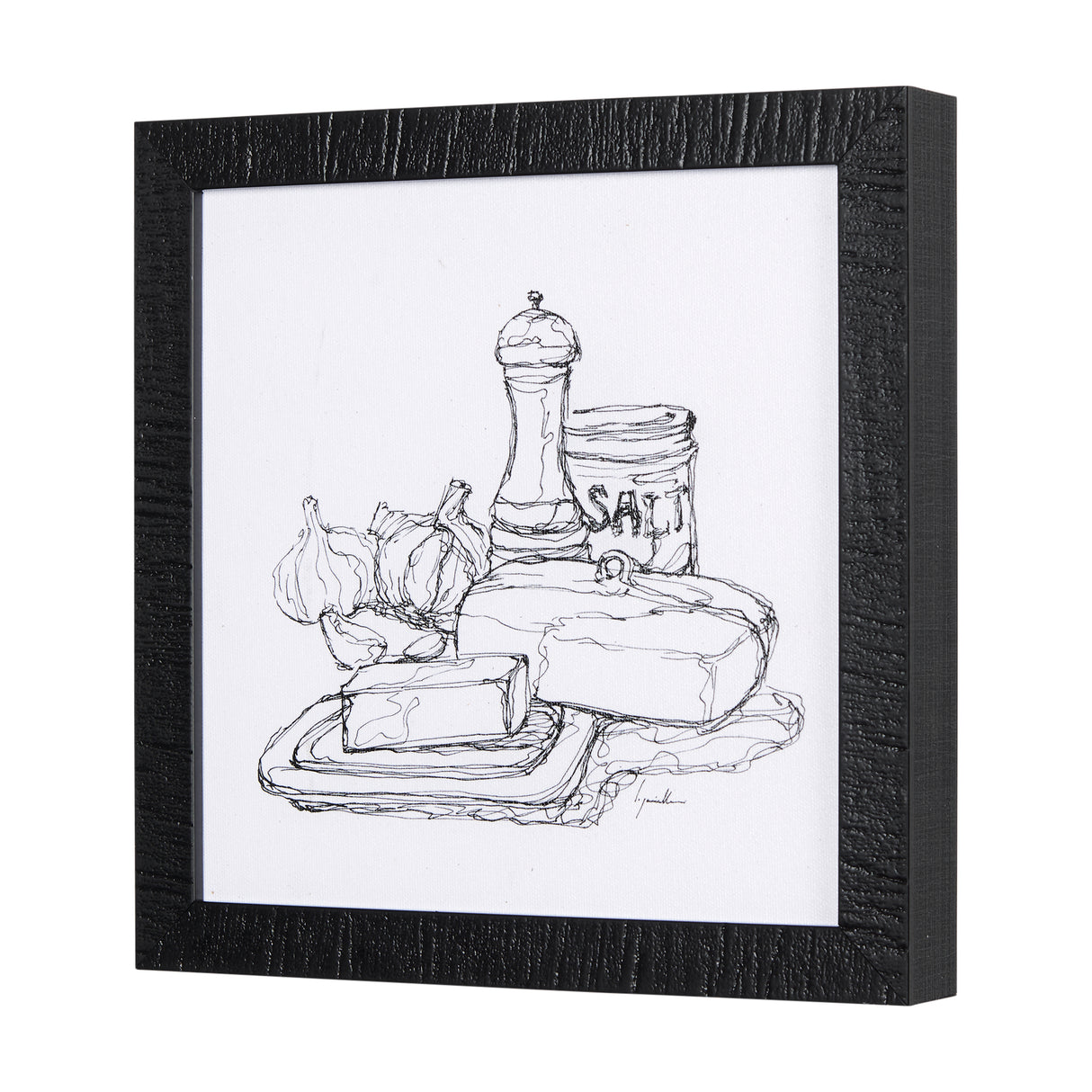 Herb Sketch I ,II by Mercana Studio a Hand Embellished Textured Framed Art Print from Mercana - Luna Furniture