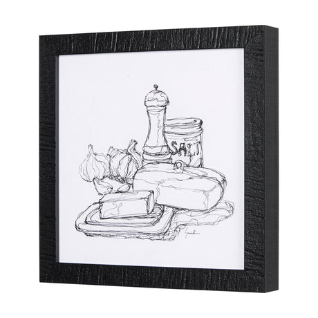 Herb Sketch I ,II by Mercana Studio a Hand Embellished Textured Framed Art Print from Mercana - Luna Furniture