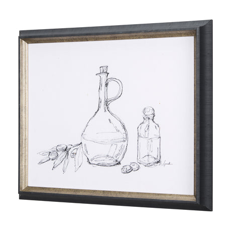 Herb Sketch I ,II by Mercana Studio a Hand Embellished Textured Framed Art Print from Mercana - Luna Furniture