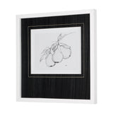 Fruit Sketch Pear by Mercana Studio a Hand Embellished Textured Framed Art Print Matted under Glass from Mercana - Luna Furniture