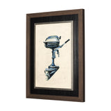 Vintage Motor II by Mercana Studio a Hand Embellished Textured Framed Art Print from Mercana - Luna Furniture
