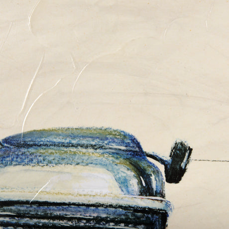 Vintage Motor II by Mercana Studio a Hand Embellished Textured Framed Art Print from Mercana - Luna Furniture