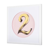Numbers II by Mercana Studio a Hand Embellished Textured Framed Art Print Matted under Glass from Mercana - Luna Furniture