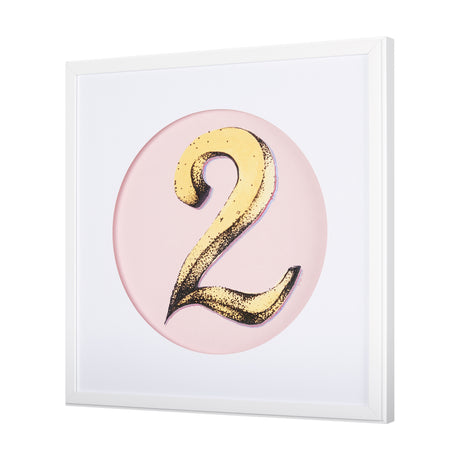 Numbers II by Mercana Studio a Hand Embellished Textured Framed Art Print Matted under Glass from Mercana - Luna Furniture