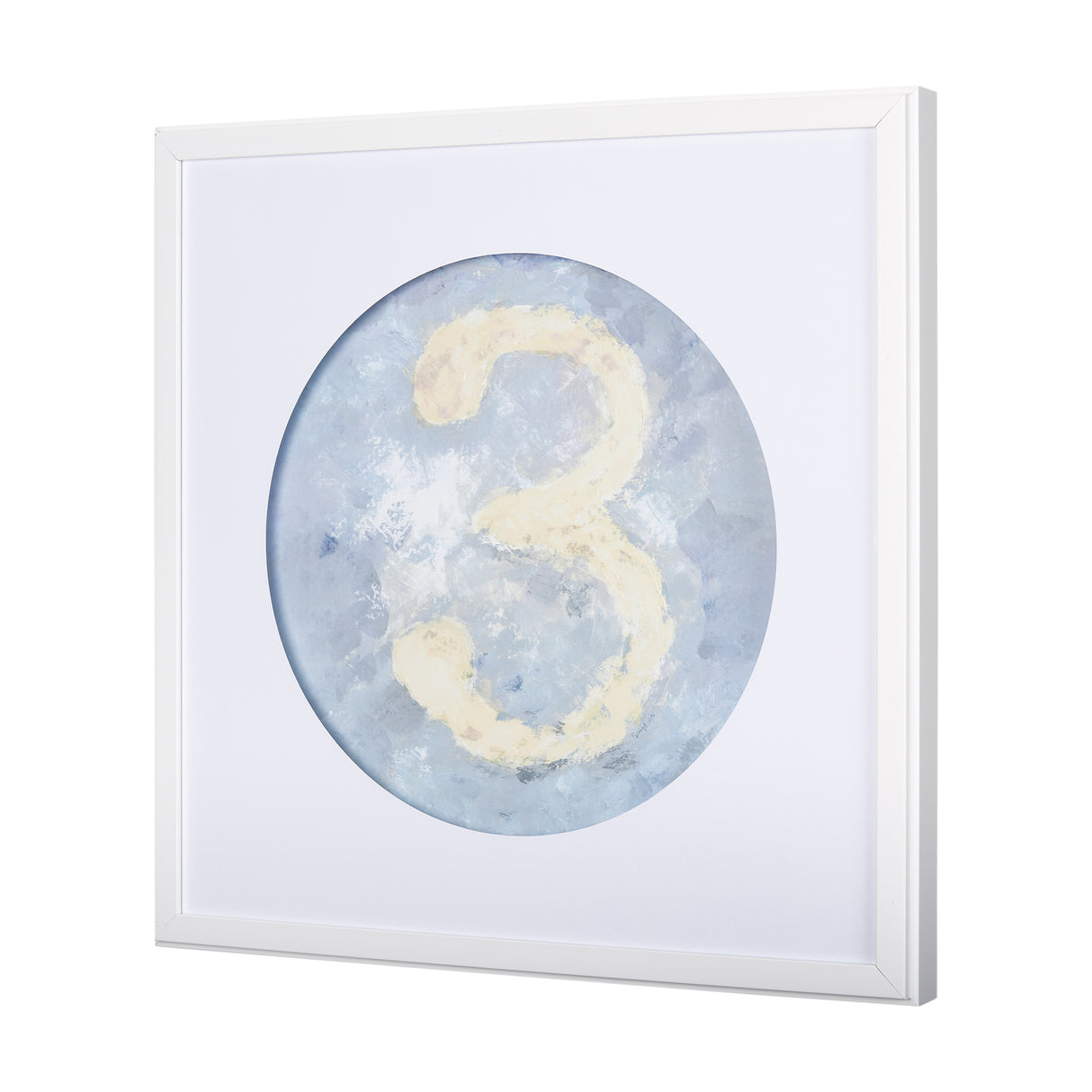 Numbers III by Mercana Studio a Hand Embellished Textured Framed Art Print Matted under Glass from Mercana - Luna Furniture