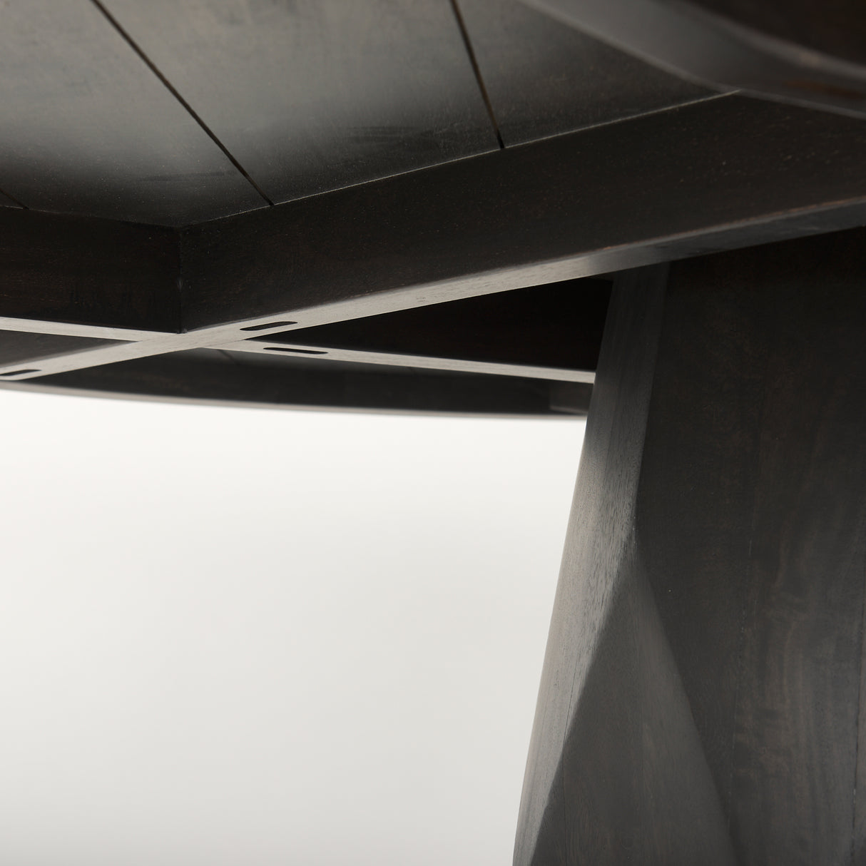 Fitzgerald 60" Round Brown Solid Wood Top & Base Dining Table from Mercana - Luna Furniture