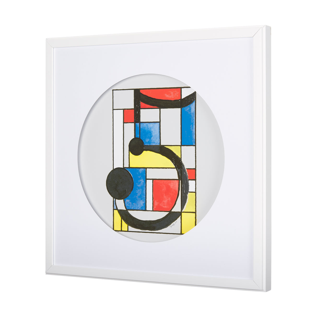 Numbers V by Mercana Studio a Hand Embellished Textured Framed Art Print Matted under Glass from Mercana - Luna Furniture