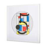 Numbers V by Mercana Studio a Hand Embellished Textured Framed Art Print Matted under Glass from Mercana - Luna Furniture