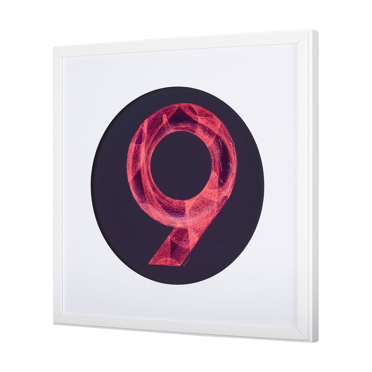 Numbers IX by Mercana Studio a Hand Embellished Textured Framed Art Print Matted under Glass from Mercana - Luna Furniture