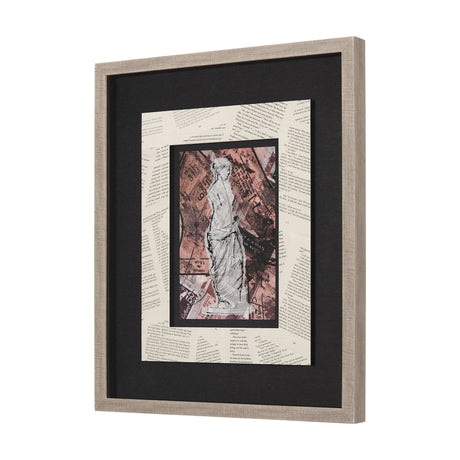 Graffiti Sculpture V by Mercana Studio Hand Embellished Textured Framed Art Print Matted under Glass from Mercana - Luna Furniture