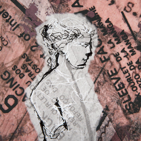 Graffiti Sculpture V by Mercana Studio Hand Embellished Textured Framed Art Print Matted under Glass from Mercana - Luna Furniture
