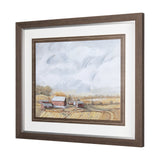 Farmland View I by Mercana Studio a Hand Embellished Textured Framed Art Print from Mercana - Luna Furniture