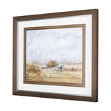 Farmland View II by Mercana Studio a Hand Embellished Textured Framed Art Print from Mercana - Luna Furniture