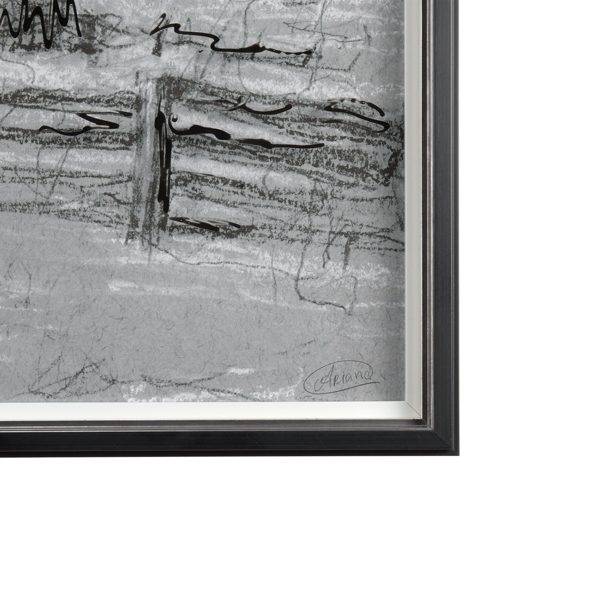 Farm view sketch II by Mercana Studio Hand Embellished Textured Framed Art Print Matted under Glass from Mercana - Luna Furniture