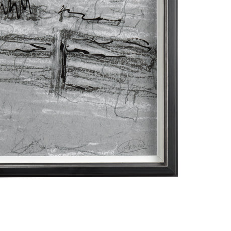 Farm view sketch II by Mercana Studio Hand Embellished Textured Framed Art Print Matted under Glass from Mercana - Luna Furniture
