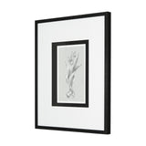 Botanical sketches I (Grey) by Mercana Studio Hand Embellished Framed Art Print Matted under Glass from Mercana - Luna Furniture