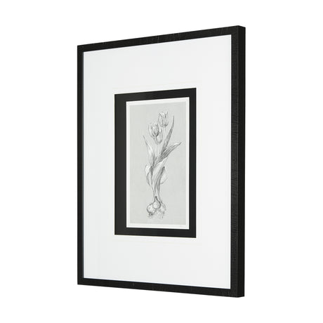 Botanical sketches I (Grey) by Mercana Studio Hand Embellished Framed Art Print Matted under Glass from Mercana - Luna Furniture