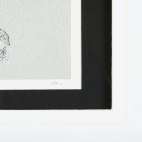 Botanical sketches I (Grey) by Mercana Studio Hand Embellished Framed Art Print Matted under Glass from Mercana - Luna Furniture