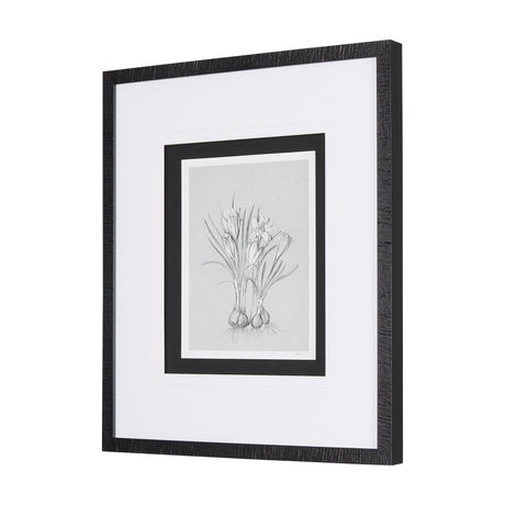 Botanical sketches V (Grey) by Mercana Studio Hand Embellished Framed Art Print Matted under Glass from Mercana - Luna Furniture