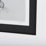 Botanical sketches V (Grey) by Mercana Studio Hand Embellished Framed Art Print Matted under Glass from Mercana - Luna Furniture