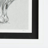 Botanical sketches VI (Grey) by Mercana Studio Hand Embellished Framed Art Print Matted under Glass from Mercana - Luna Furniture