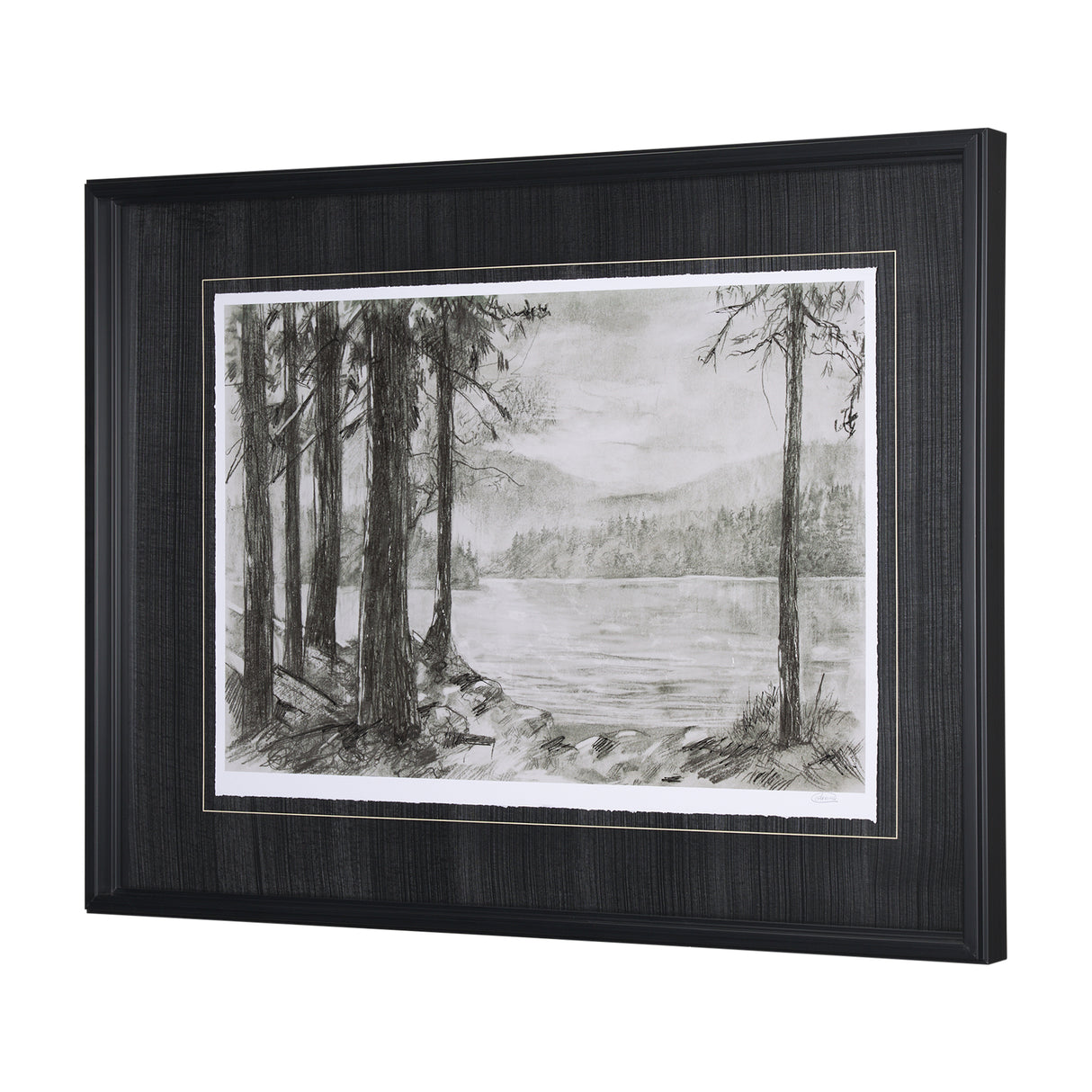 West coast chronicles I by Mercana Studio Hand Embellished Framed Art Print Matted under Glass from Mercana - Luna Furniture