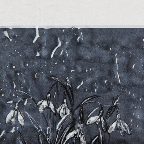 Botanical sketchesVI (Blue) by Mercana Studio Hand Embellished Framed Art Print Matted under Glass from Mercana - Luna Furniture