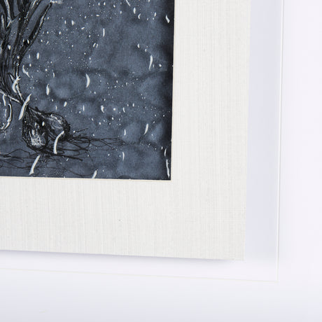 Botanical sketches III (Blue) by Mercana Studio Hand Embellished Framed Art Print Matted under Glass from Mercana - Luna Furniture