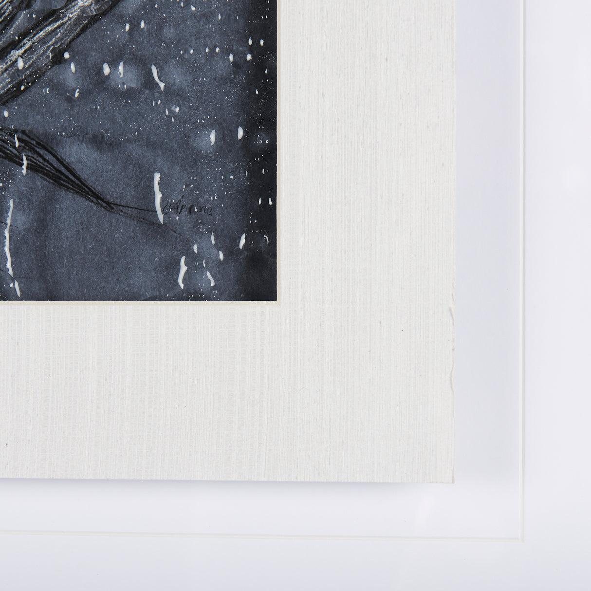 Botanical sketches IV (Blue) by Mercana Studio Hand Embellished Framed Art Print Matted under Glass from Mercana - Luna Furniture
