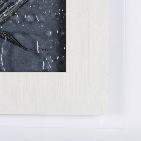 Botanical sketches IV (Blue) by Mercana Studio Hand Embellished Framed Art Print Matted under Glass from Mercana - Luna Furniture