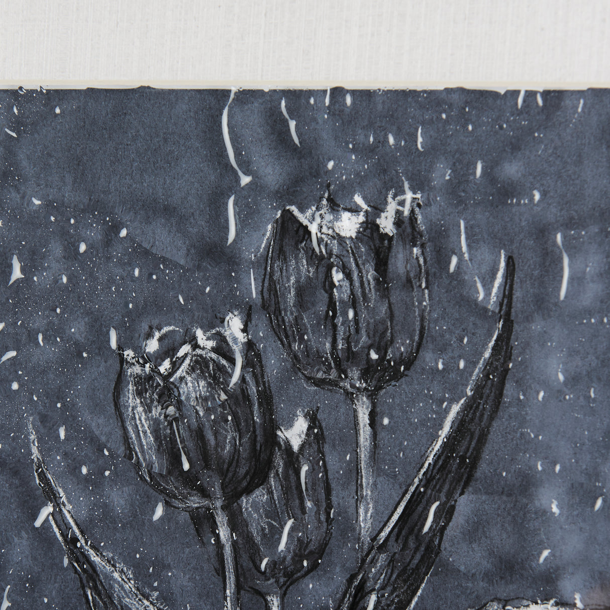 Botanical sketches I (Blue) by Mercana Studio Hand Embellished Framed Art Print Matted under Glass from Mercana - Luna Furniture