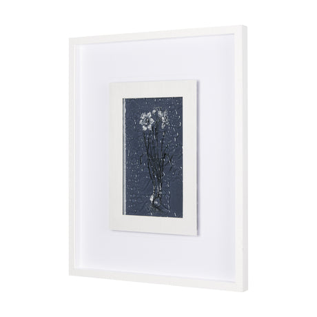 Botanical sketches II (Blue) by Mercana Studio Hand Embellished Framed Art Print Matted under Glass from Mercana - Luna Furniture