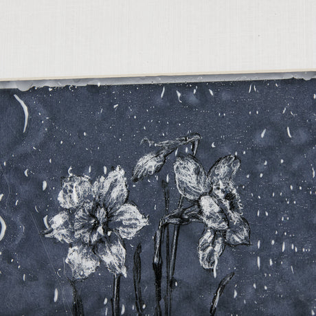 Botanical sketches II (Blue) by Mercana Studio Hand Embellished Framed Art Print Matted under Glass from Mercana - Luna Furniture