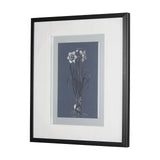 Botanical sketches II (Blue) by Mercana Studio Hand Embellished Framed Art Print Matted under Glass from Mercana - Luna Furniture