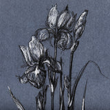 Botanical sketches IV (Blue) by Mercana Studio Hand Embellished Framed Art Print Matted under Glass from Mercana - Luna Furniture