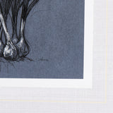 Botanical sketchesVI (Blue) by Mercana Studio Hand Embellished Framed Art Print Matted under Glass from Mercana - Luna Furniture