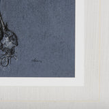 Botanical sketches I (Blue) by Mercana Studio Hand Embellished Framed Art Print Matted under Glass from Mercana - Luna Furniture