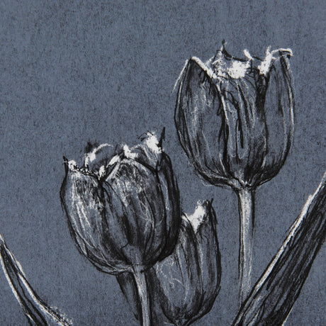 Botanical sketches I (Blue) by Mercana Studio Hand Embellished Framed Art Print Matted under Glass from Mercana - Luna Furniture