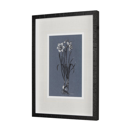 Botanical sketches I (Blue) by Mercana Studio Hand Embellished Framed Art Print Matted under Glass from Mercana - Luna Furniture