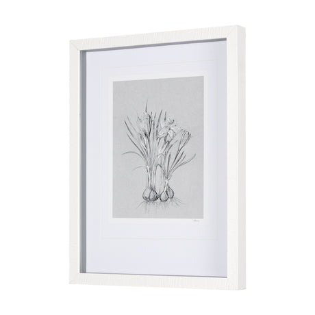 Botanical sketches V (Grey) by Mercana Studio Hand Embellished Framed Art Print Matted under Glass from Mercana - Luna Furniture