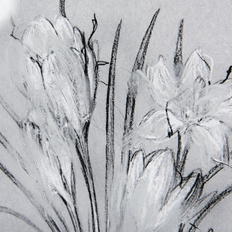 Botanical sketches V (Grey) by Mercana Studio Hand Embellished Framed Art Print Matted under Glass from Mercana - Luna Furniture