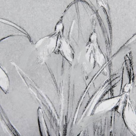 Botanical sketches VI (Grey) by Mercana Studio Hand Embellished Framed Art Print Matted under Glass from Mercana - Luna Furniture
