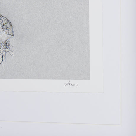 Botanical sketches I (Grey) by Mercana Studio Hand Embellished Framed Art Print Matted under Glass from Mercana - Luna Furniture