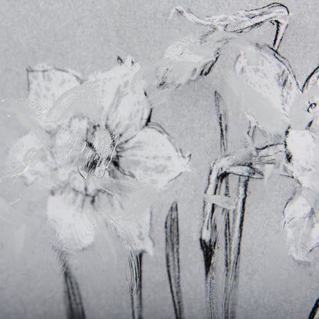 Botanical sketches II (Grey) by Mercana Studio Hand Embellished Framed Art Print Matted under Glass from Mercana - Luna Furniture