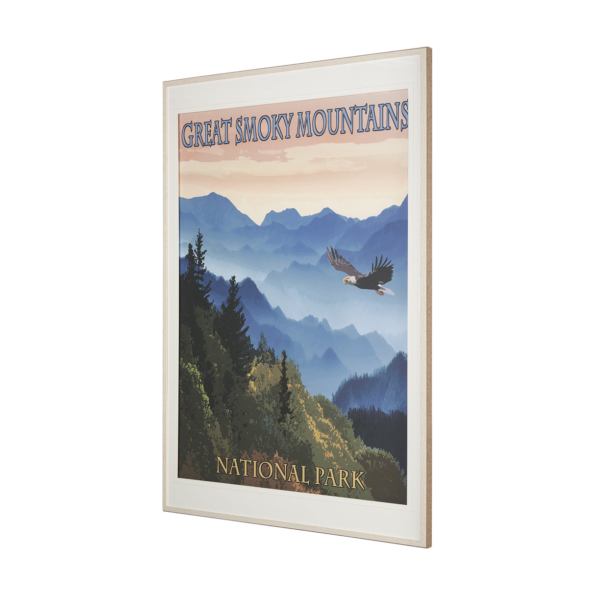 National Park Great Smoky Mountains by Mercana Studio a Framed Art Print Matted under Glass from Mercana - Luna Furniture