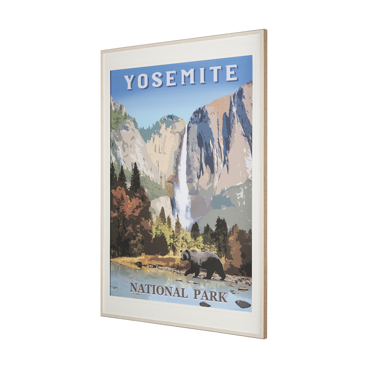 National Park -Yosemite by Mercana Studio a Framed Art Print Matted under Glass from Mercana - Luna Furniture