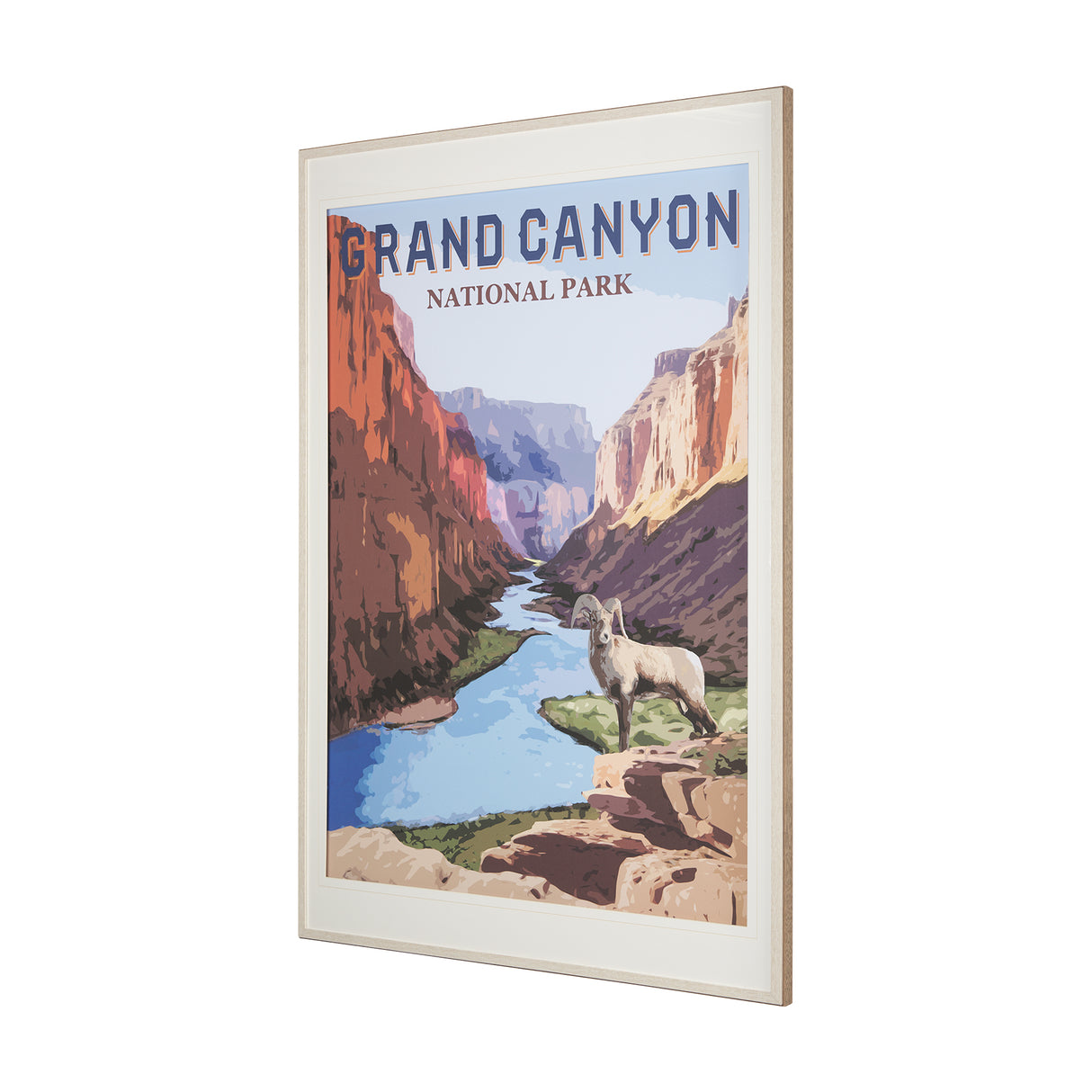 National Park -Grand Canyon by Mercana Studio a Framed Art Print Matted under Glass from Mercana - Luna Furniture